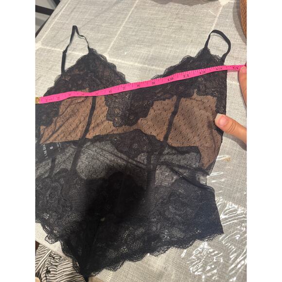 I.AM.GIA. Skye Black Lace Handkerchief Cami Size Small EUC - Picture 6 of 7